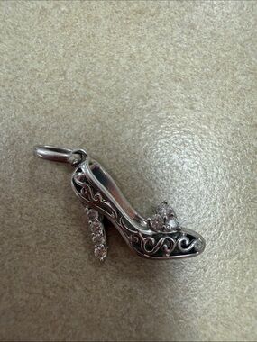 Sterling Silver Disney Cinderella Shoe Necklace